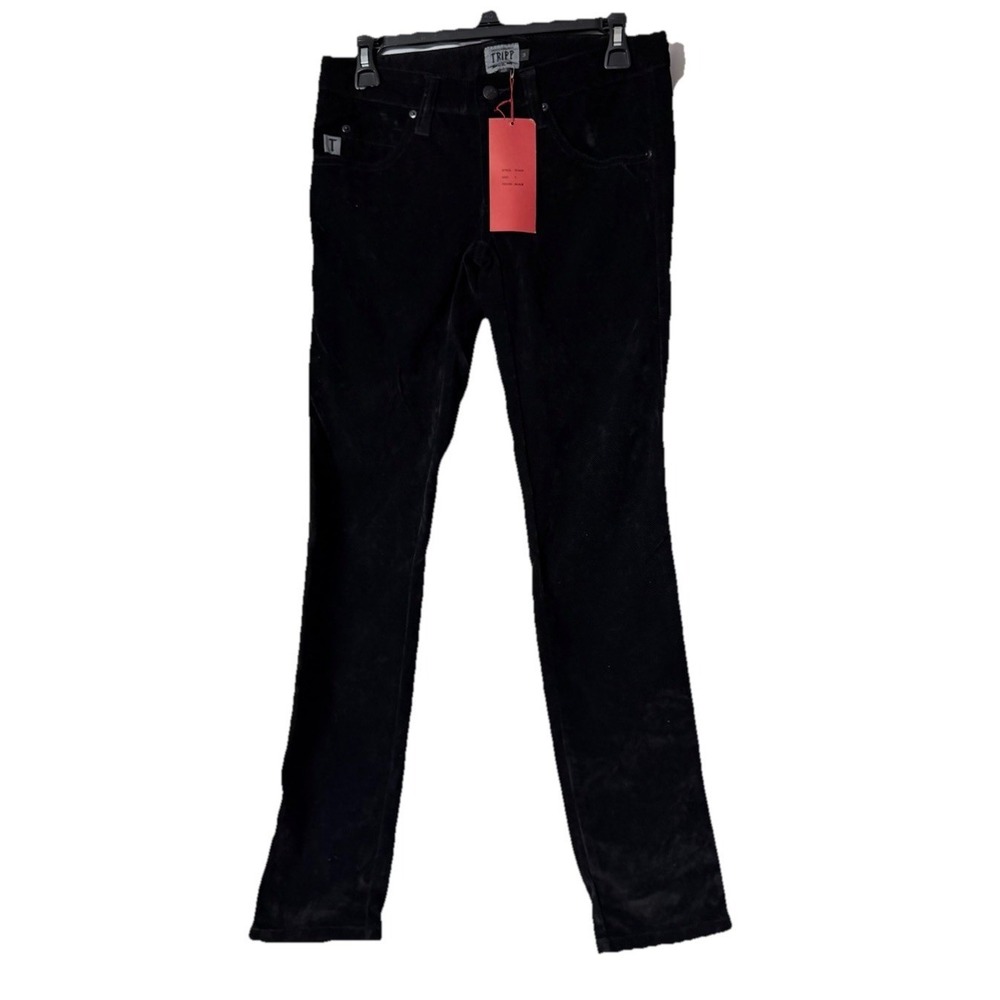 NWT TRIPP NYC EC6424 Daang Goodman Womens Black Goth Punk Corduroy Pants Size 3